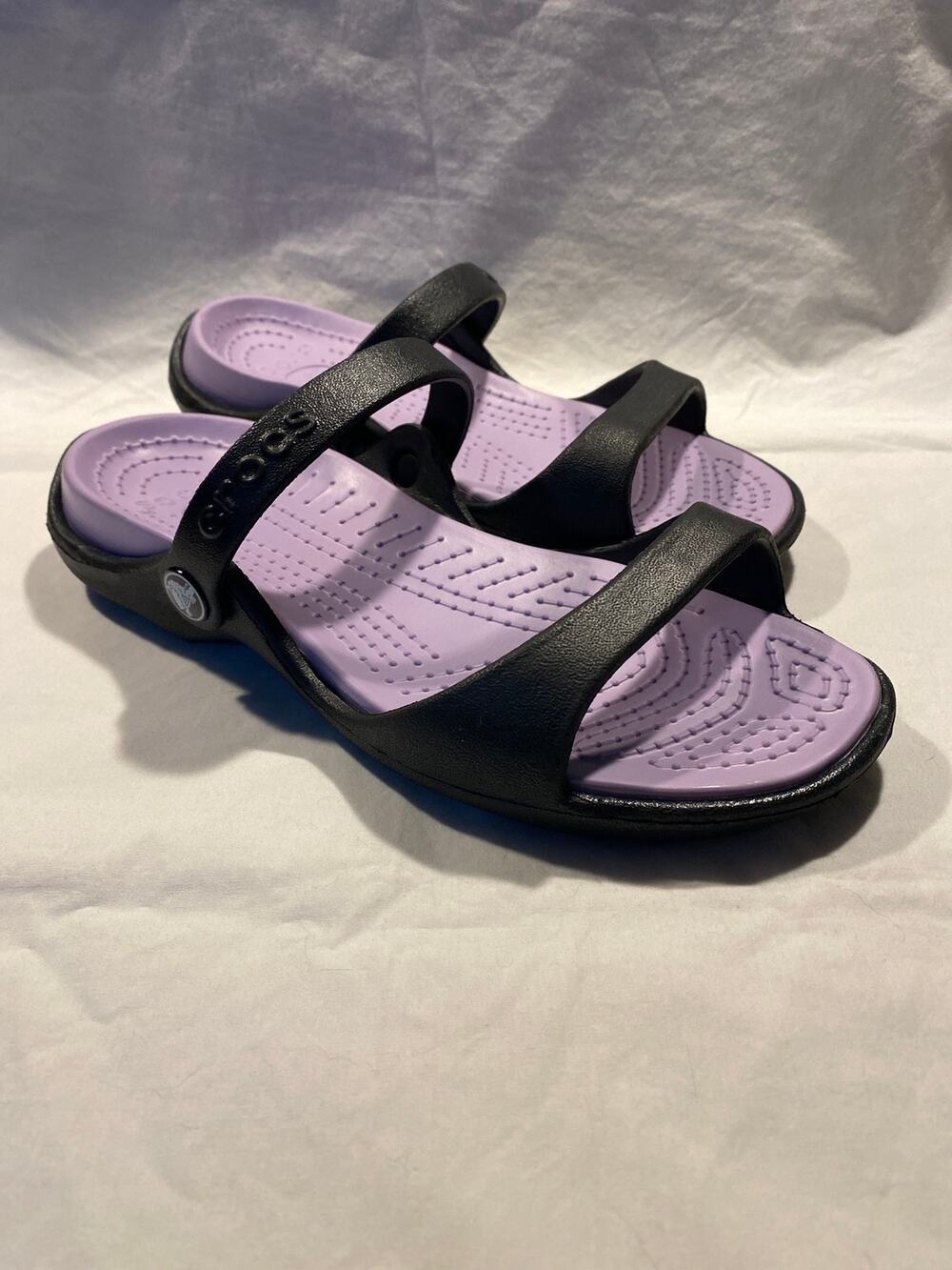 Crocs CLEO Black/Violet Women's Size 8